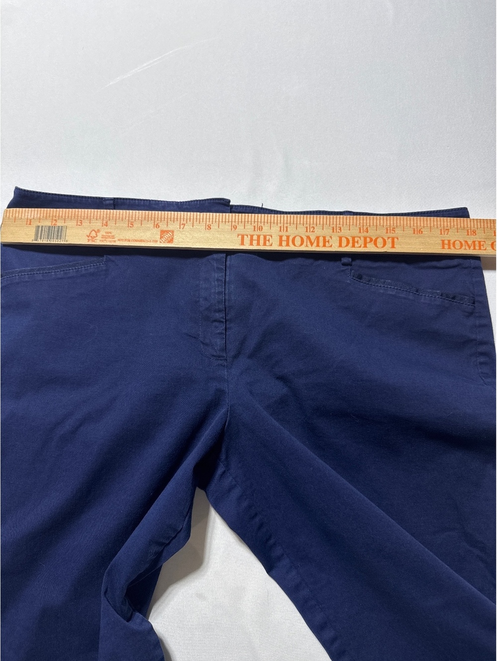 7th Avenue Design Studio Navy Blue Classic Pants Size 14 - Comfy & Stylish! - Picture 5 of 8